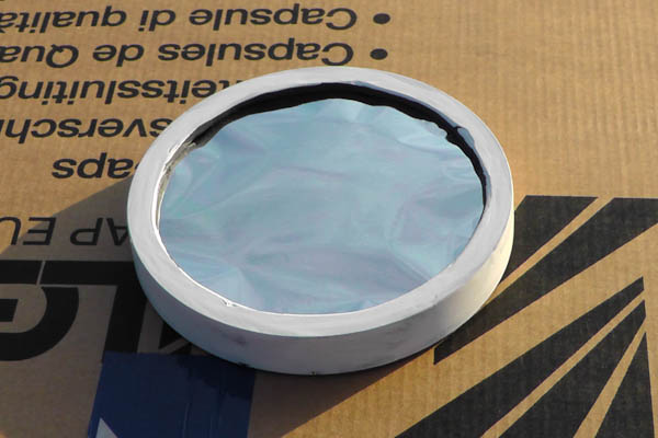 Solar filter in painted cell